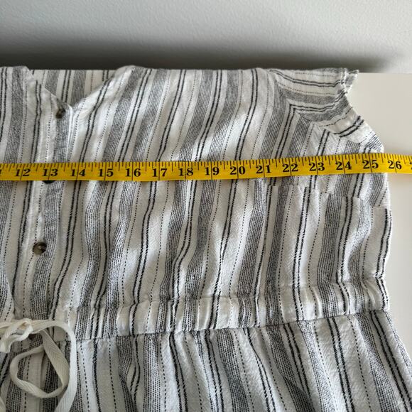 Briggs Dress 2X Linen Midi Pockets Buttons Stretch Lagenlook Coastal Beachy - Picture 15 of 16